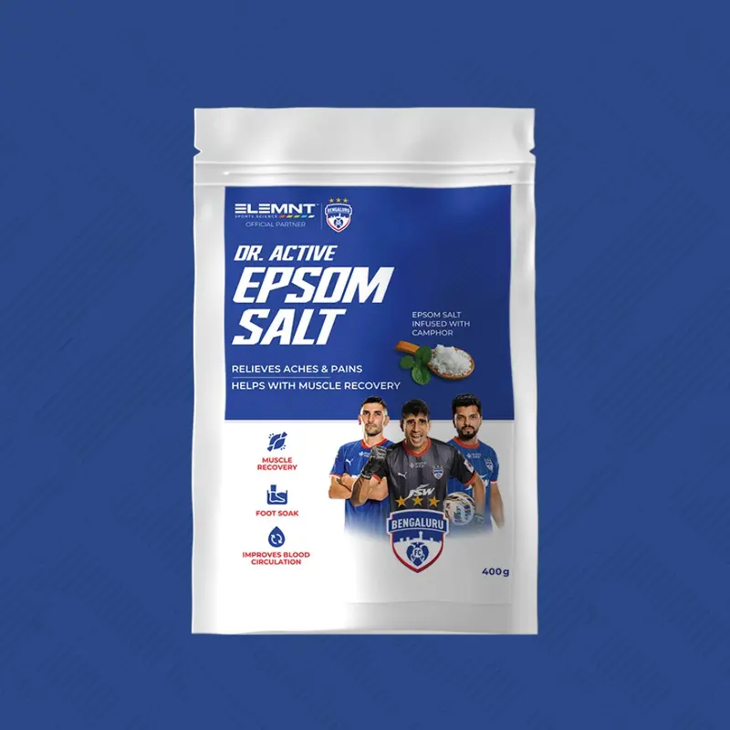 Dr. Active Epsom Salt Benguluru FC Edition Sports Skin Care Elemntlife | Kibi Sports