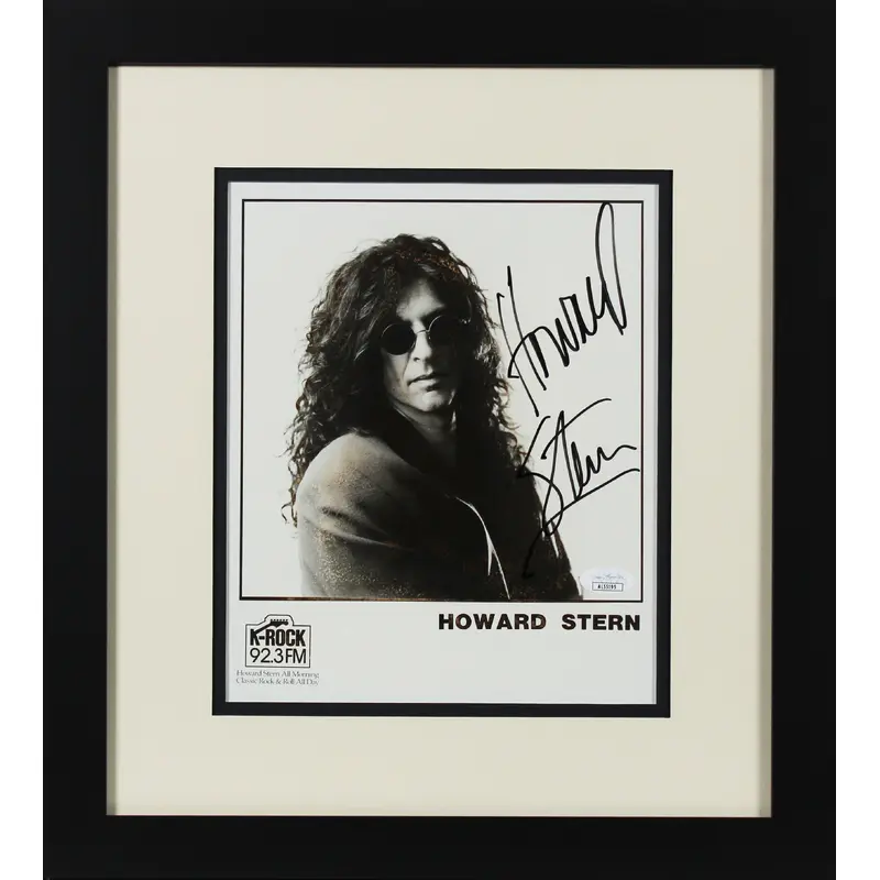Howard Stern Private Parts Signed 8x10 Framed B&W Promo Photo JSA #AL55195
