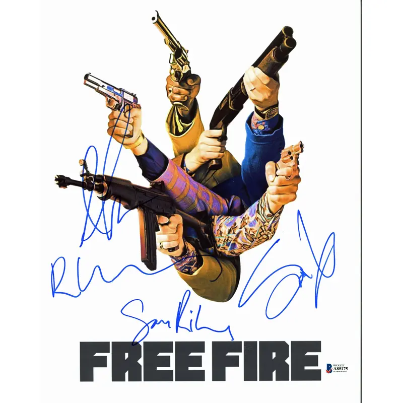 Free Fire (Hammer, Riley, Wheatley +1) Authentic Signed 11x14 Photo BAS #A85175
