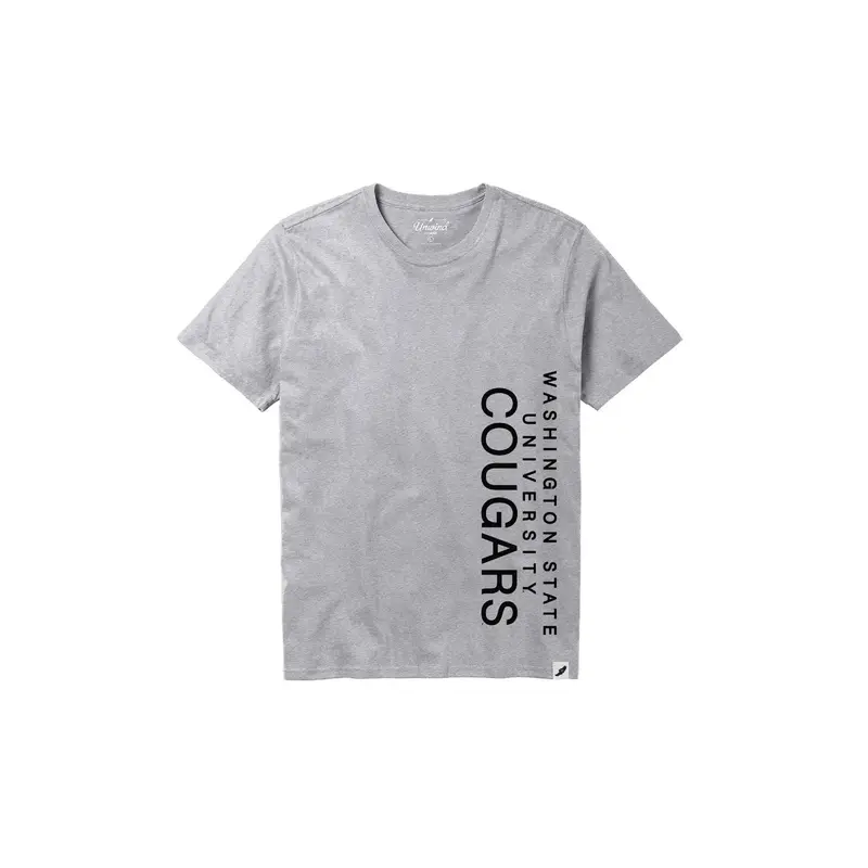 Gray League Men's T-Shirt W/ "Washington State University Cougars"