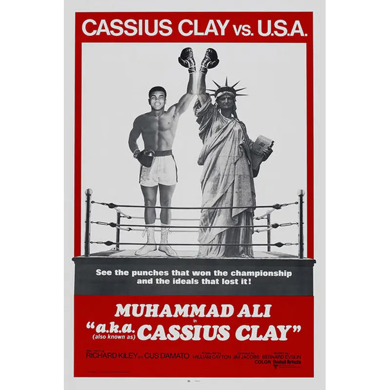 Muhammad Ali "a.k.a. Cassius Clay" (1970) Boxing Movie Poster Reprint - Eurographics Inc.