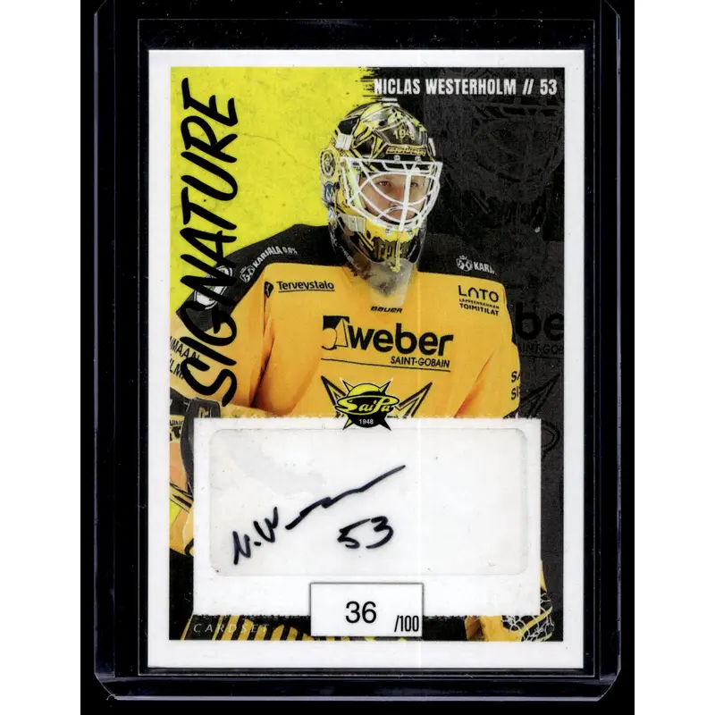 2022-23 Cardset Signature - Niclas Westerholm /100