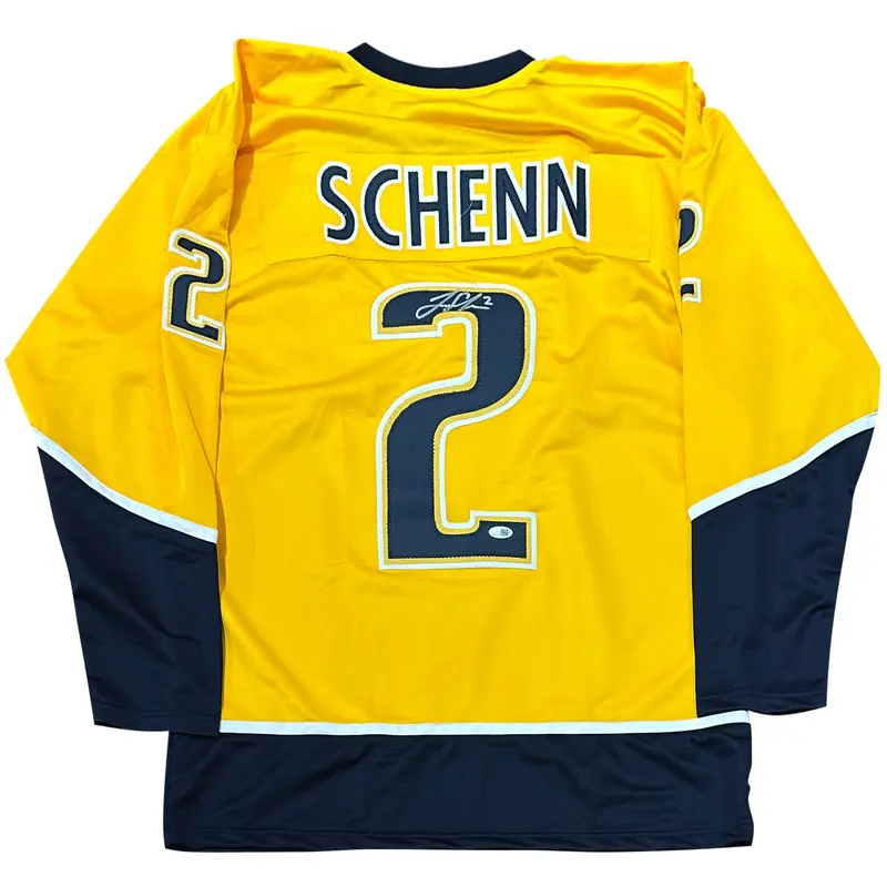 Luke Schenn Autographed Nashville (Gold #2) Custom Hockey Jersey - JSA