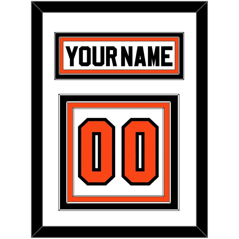 Philadelphia Nameplate & Number (Back) - Road White (2007-2010) - Triple Mat 1