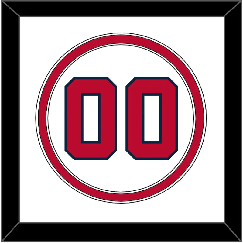 Atlanta Number - Home White - Double Mat 1