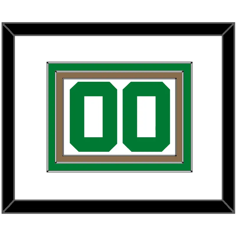 Boston Number - Home White (1972-2018) - Triple Mat 1