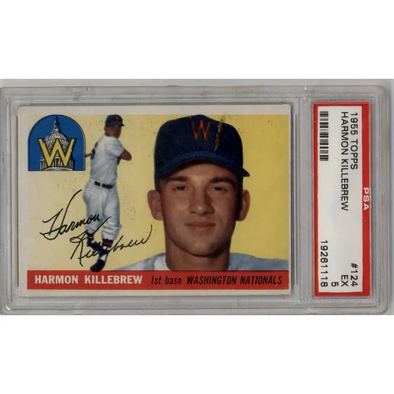 Harmon Killebrew 1955 Topps #124 PSA 5 Excellent 1118