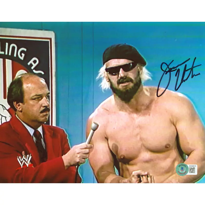 Jesse Ventura WWE Authentic Signed 8x10 Photo Autographed BAS #BH049578
