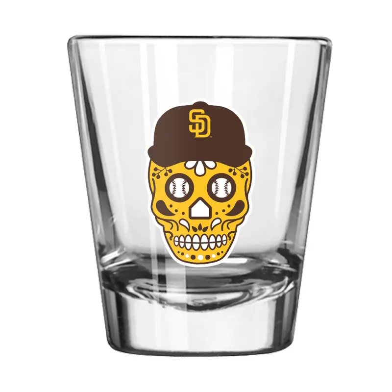 San Diego Padres 2oz Sugar Skull Hispanic Heritage Shot Glass