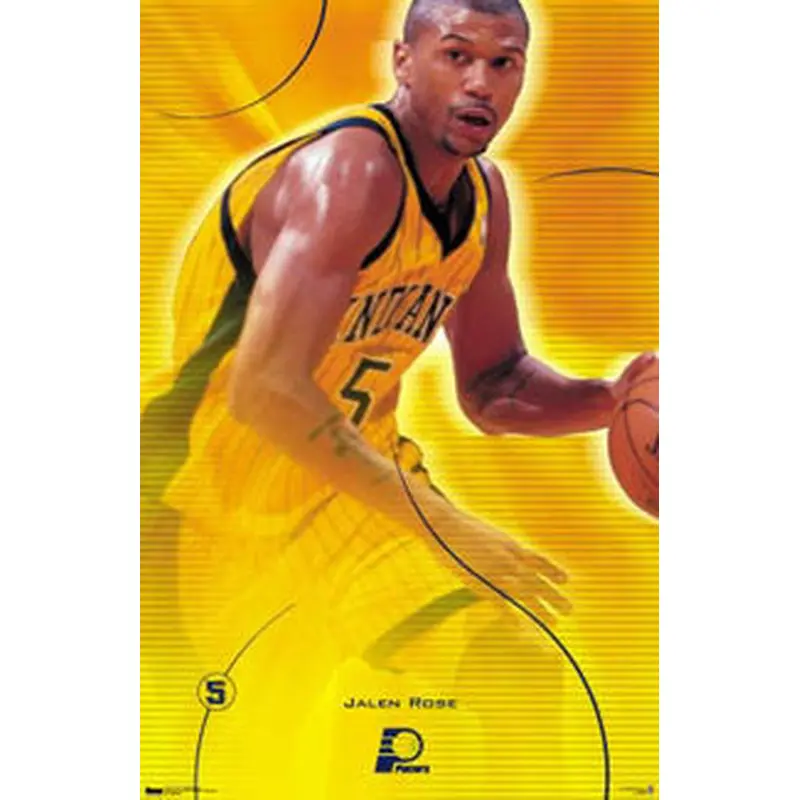 Jalen Rose "Intensity" Indiana Pacers NBA Action Poster - Costacos 2000