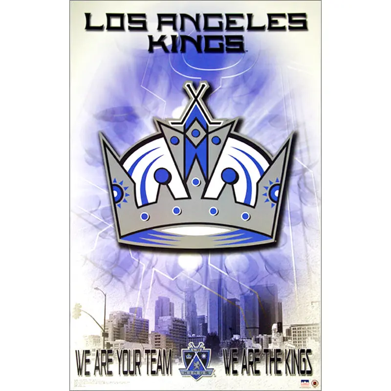 Los Angeles Kings "We are Your Team" Official Team Logo Theme Art Poster - Starline 2003