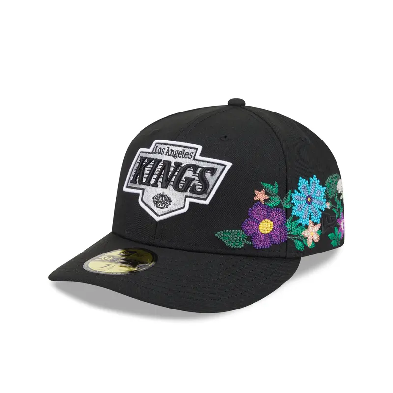 New Era - 59FIFTY Fitted Cap - Los Angeles Kings - TONAL FLORAL - Black