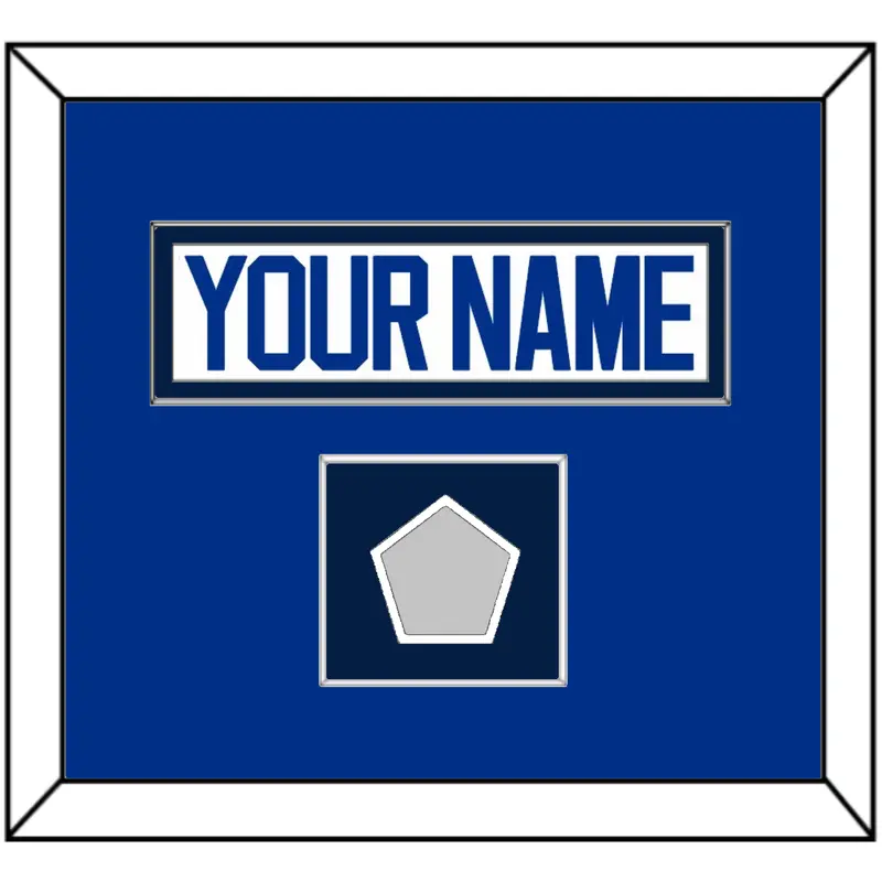 St. Louis Nameplate & Stanley Cup Champions Patch - Road White - Single Mat 4