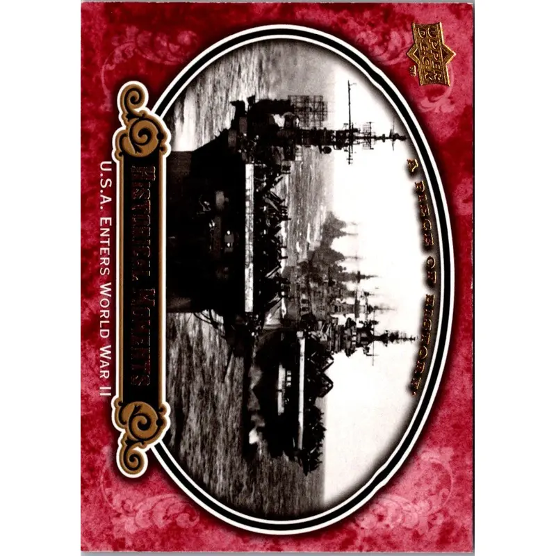 2009 Upper Deck A Piece of History Red U.S.A. Enters World War #160
