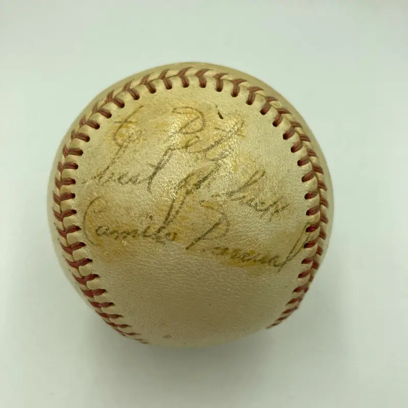 Camilo Pascual Signed Vintage 1960's Baseball JSA COA