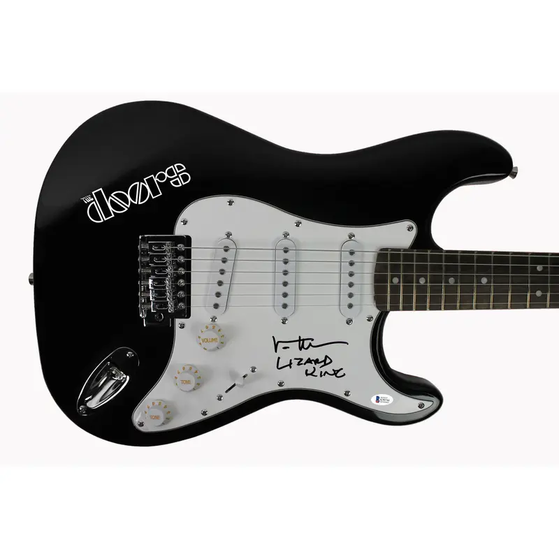 Val Kilmer The Doors "Lizard King" Signed Electric Guitar BAS Witnessed #K90744