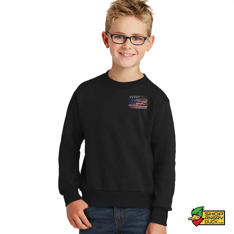 WWPTV Flag Youth Crewneck Sweatshirt