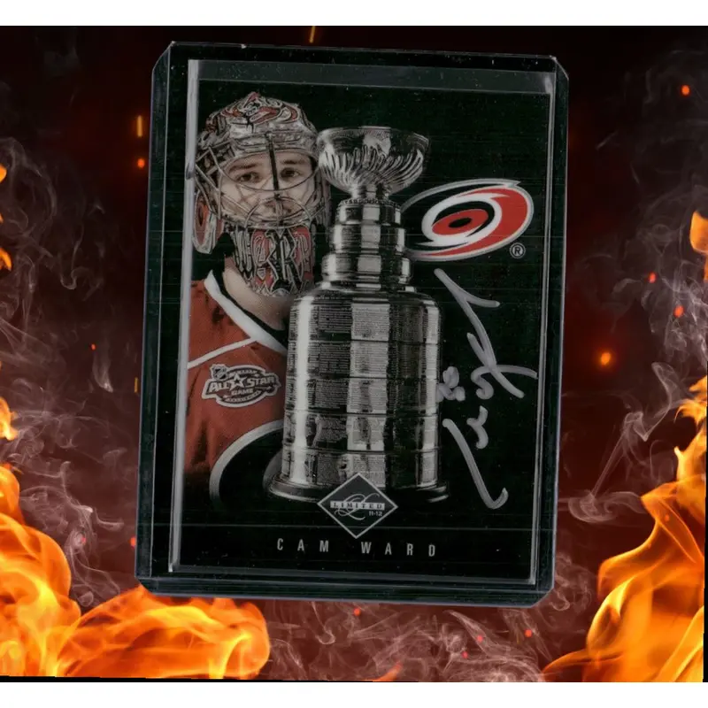 2011-12 Panini Limited Cam Ward Stanley Cup Winners Signatures Auto 71/99 #CW