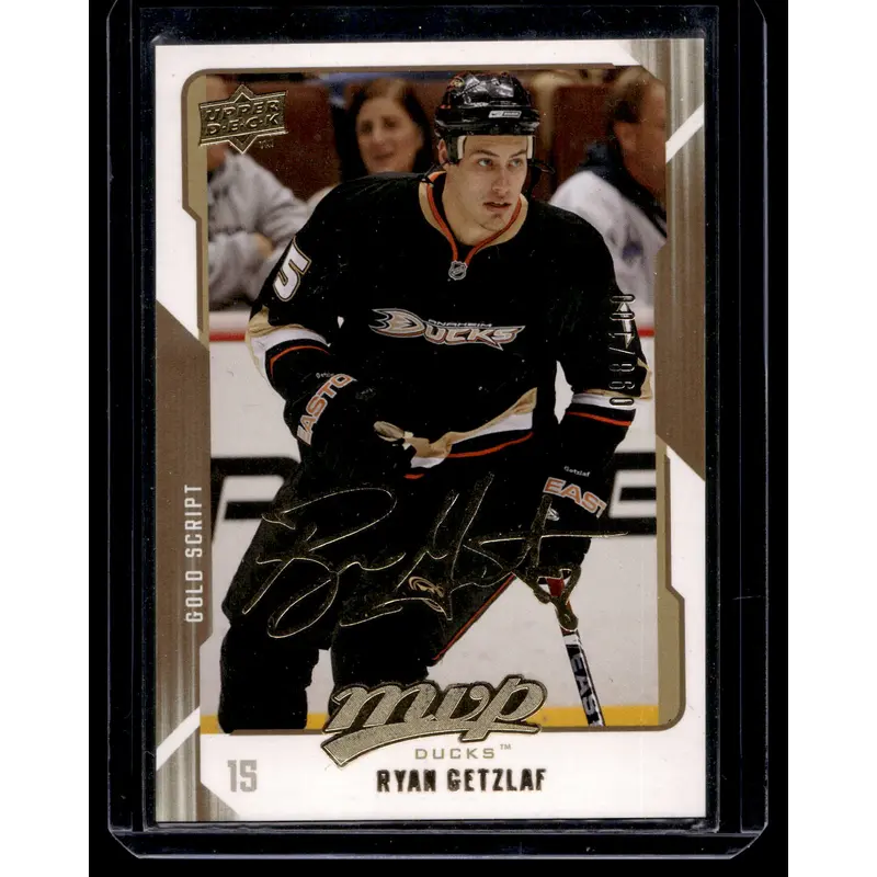 2008-09 Upper Deck MVP - Gold Script - Ryan Getzlaf #1 /100