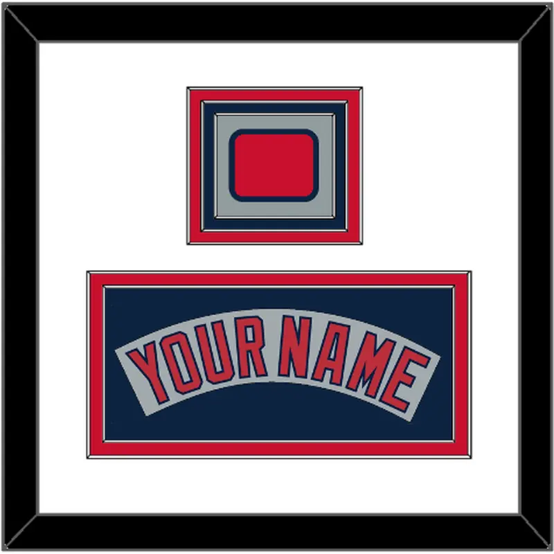 Boston Nameplate & Logo Patch - Road Gray (1992-2008) - Triple Mat 1