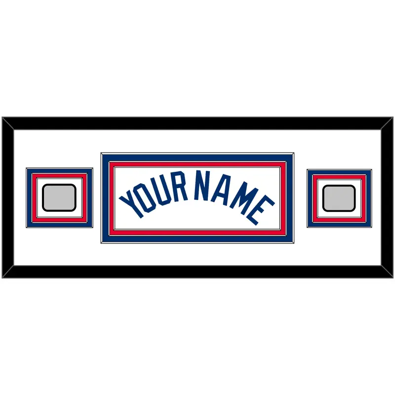 Los Angeles Name & 2 World Series Jersey Patches - Home White (2007-2023) - Triple Mat 2
