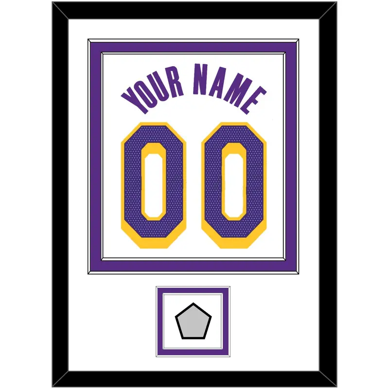 Los Angeles Name & Number With Champions Patch - White Association - Double Mat 1