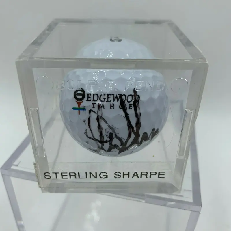 Sterling Sharpe Green bay Packers Signed Autographed Golf Ball PGA With JSA COA