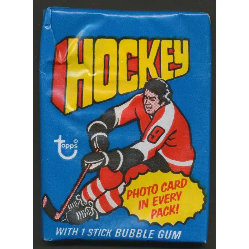 1978/79 Topps Hockey Unopened Wax Pack (1976/77 Wrapper)