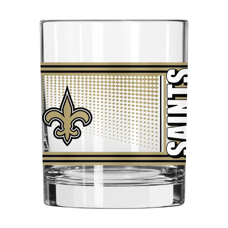 New Orleans Saints 14oz Hero Rocks Glass