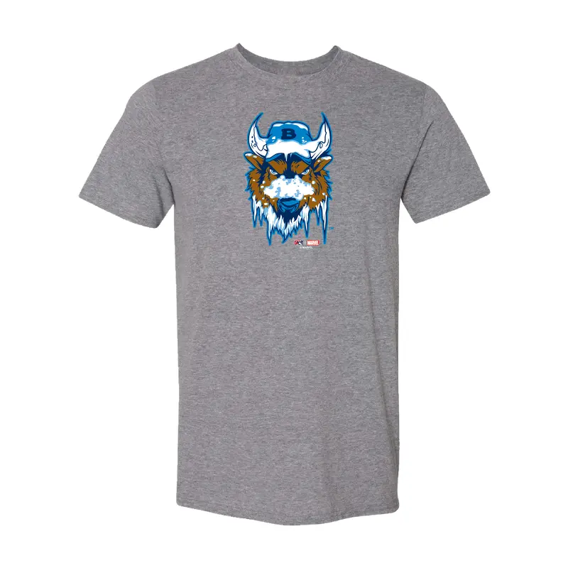 Buffalo Bisons Youth Marvel's Defenders of the Diamond Hthr Grph Primary Tee
