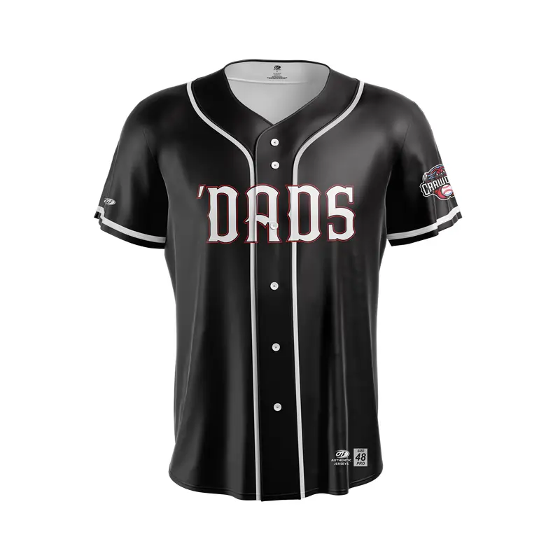 Hickory Crawdads OT Sports 'Dads Black Mens Premium Jersey