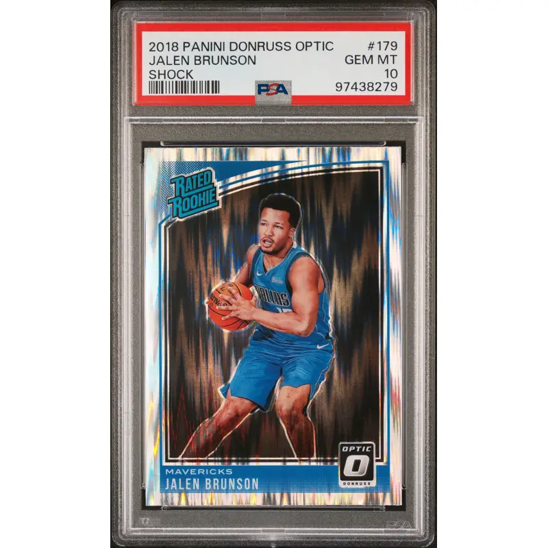 Jalen Brunson 2018 Donruss Optic Shock #179 PSA 10 Gem Mint 8279