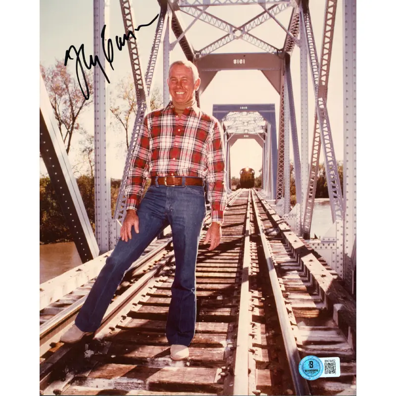 Johnny Carson The Tonight Show Authentic Signed 8x10 Photo BAS #BN74452