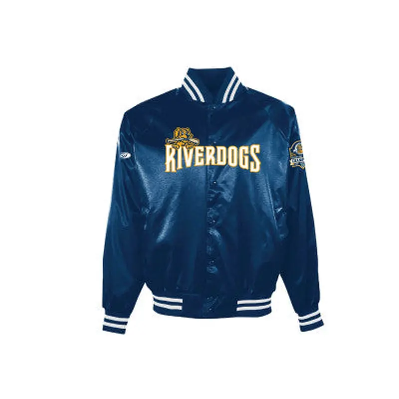 OT Satin Throw Back Navy Jacket