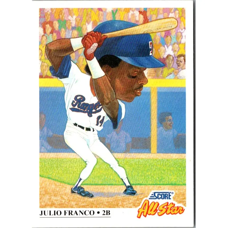 1991 Score Julio Franco #392
