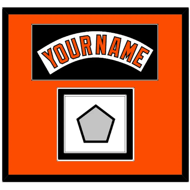 Baltimore Nameplate & World Series Jersey Patch - Home White (1978-1988) - Double Mat 7
