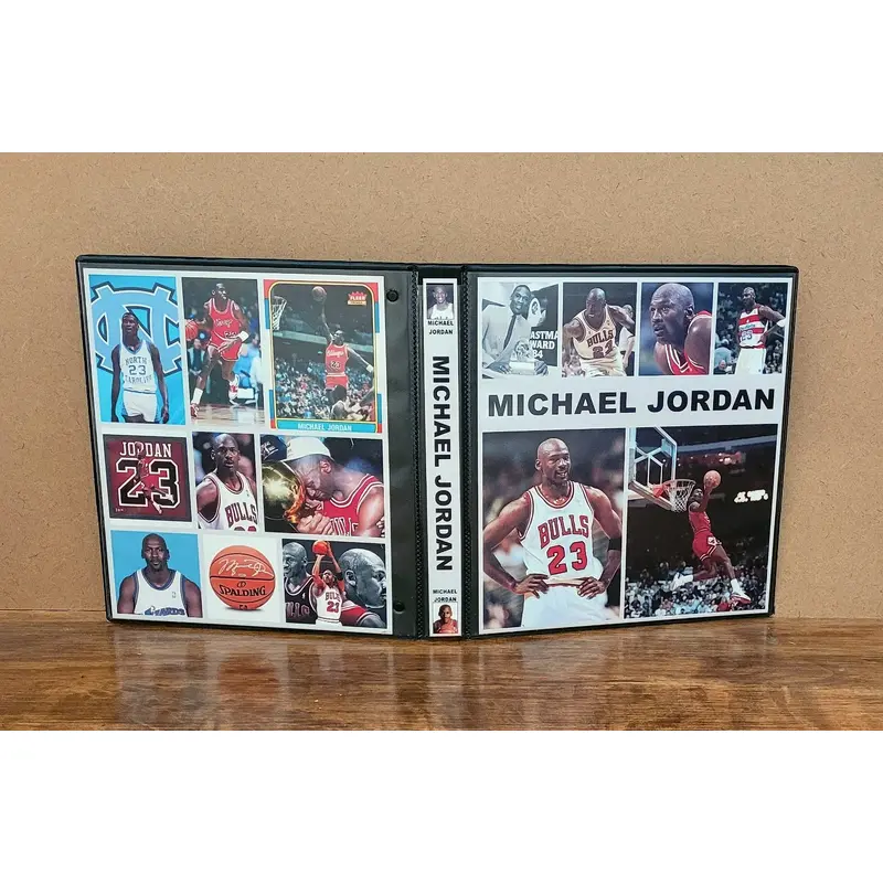 Michael Jordan Basketball Cards Collectibles Custom Made Album Binder 3 Sizes - 3619