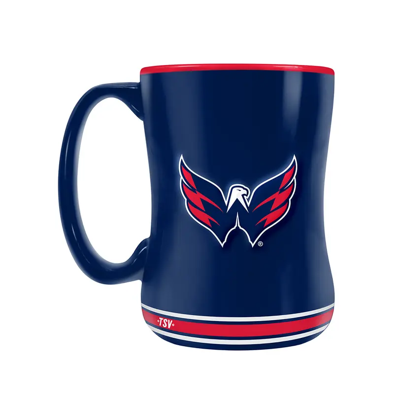 NHL Washington Capitals Team Crest Sculpted Mug (14 oz)