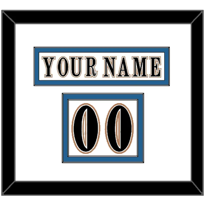 Washington Nameplate & Number (Shoulder) - Home White (1995-2007) - Double Mat 1