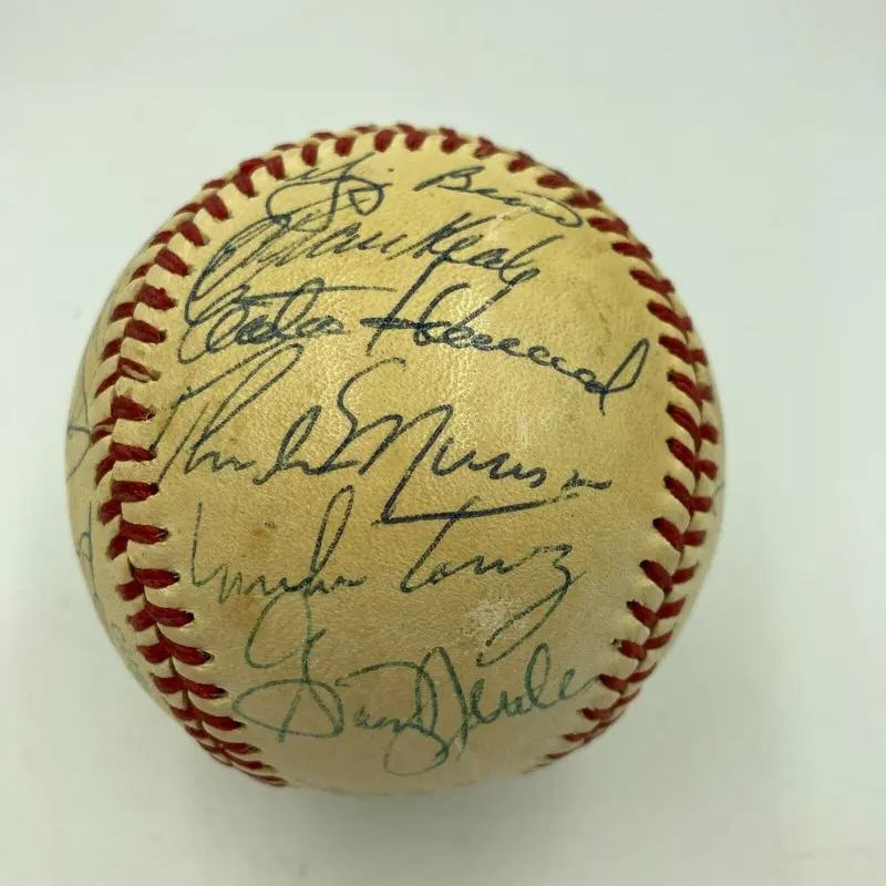 1977-1978 Yankees World Series Champs Team Signed Baseball Thurman Munson JSA