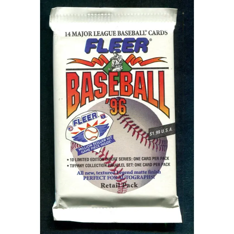 1996 Fleer Baseball Unopened Pack (Retail)
