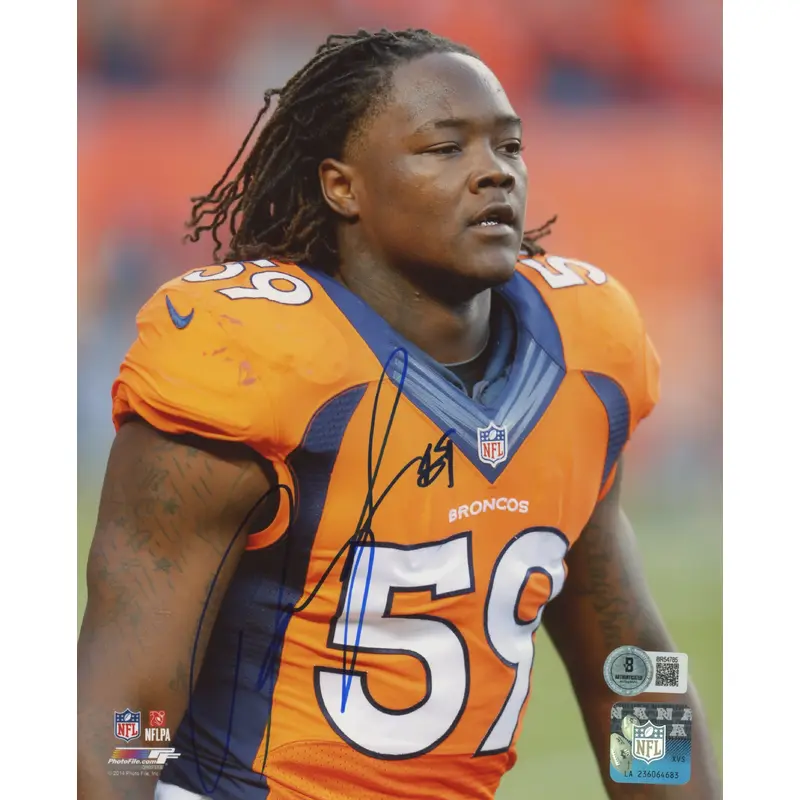Broncos Danny Trevathan Authentic Signed 8x10 Photo Autographed BAS #BR54785