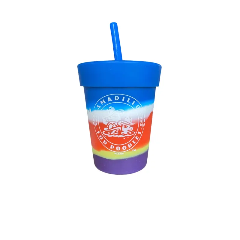 Amarillo Sod Poodles 8oz Crest Silicone Tumbler