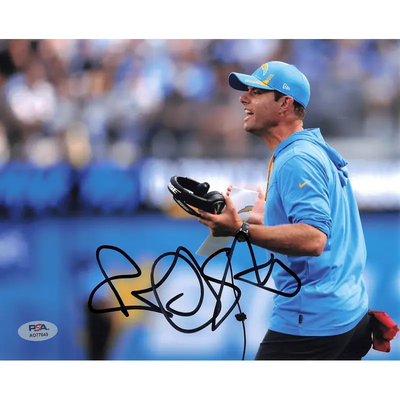 Brandon Staley signed 8x10 photo PSA/DNA LA Chargers Autographed