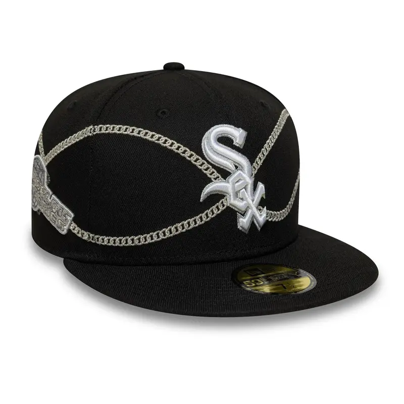 Chicago White Sox MLB Chain Wrap Black 59FIFTY Fitted Cap