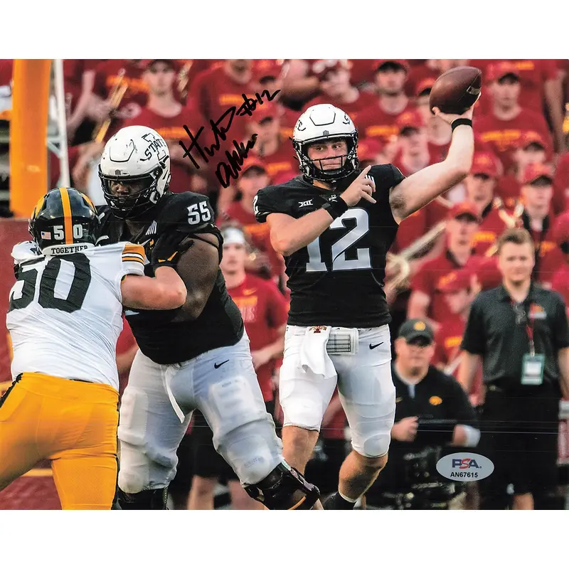 Hunter Dekkers signed 8x10 photo PSA/DNA Autographed Iowa State Football
