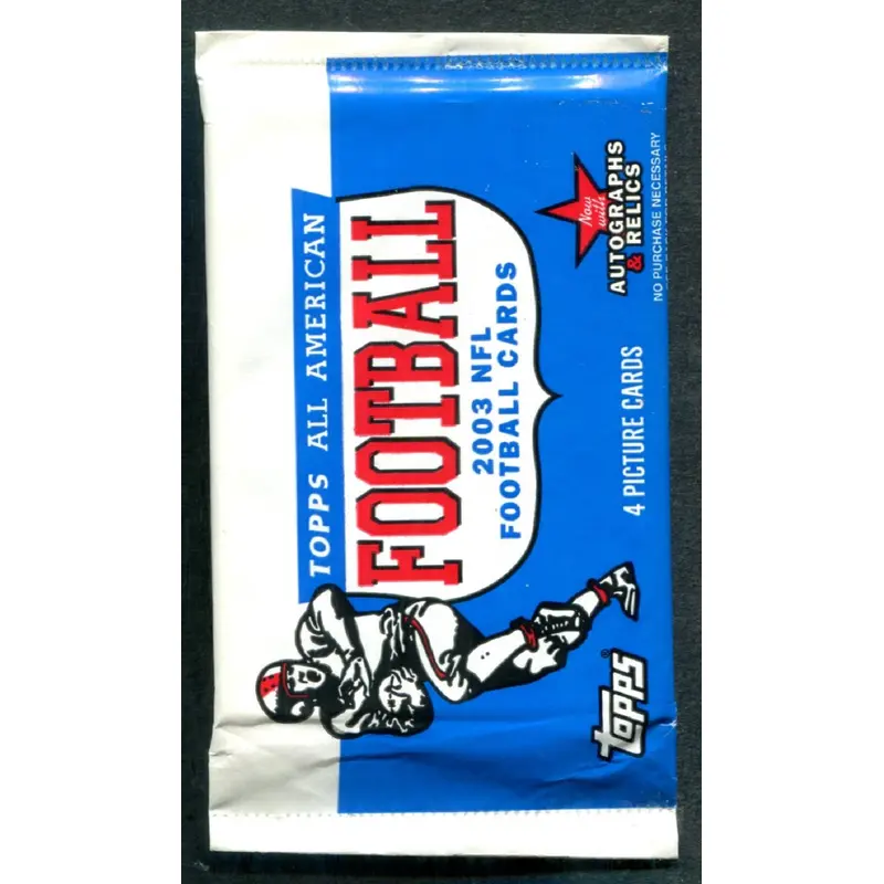 2003 Topps All American Football Unopened Pack (Retail) (4)