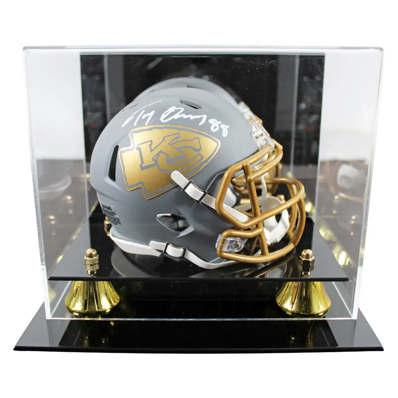 Chiefs Tony Gonzalez Signed Slate Speed Mini Helmet W/ Case BAS Witnessed