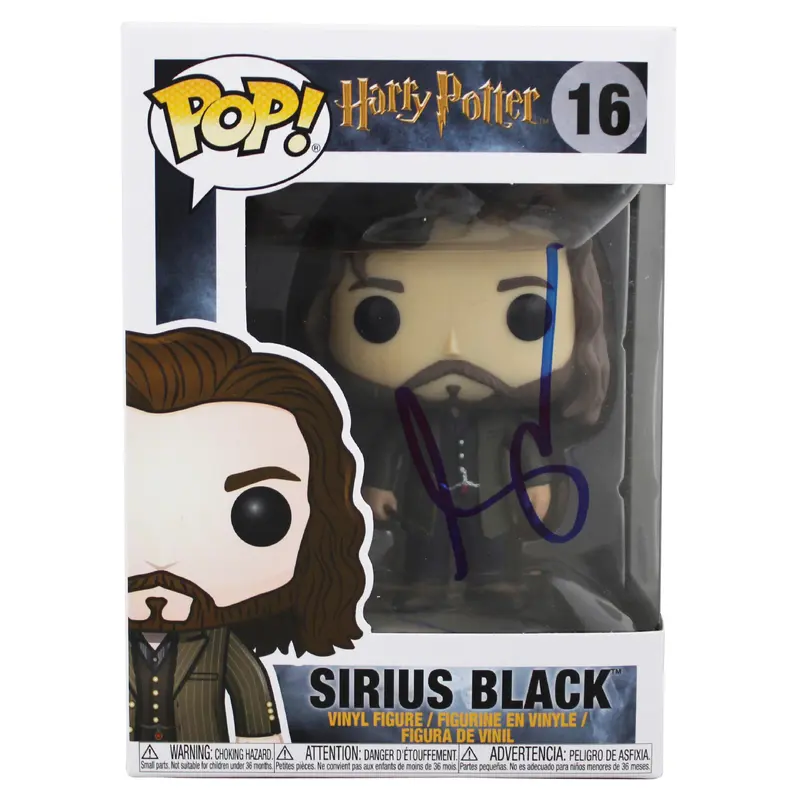 Gary Oldman Harry Potter Signed Sirius Black #16 Funko Pop Figure JSA #CE80664