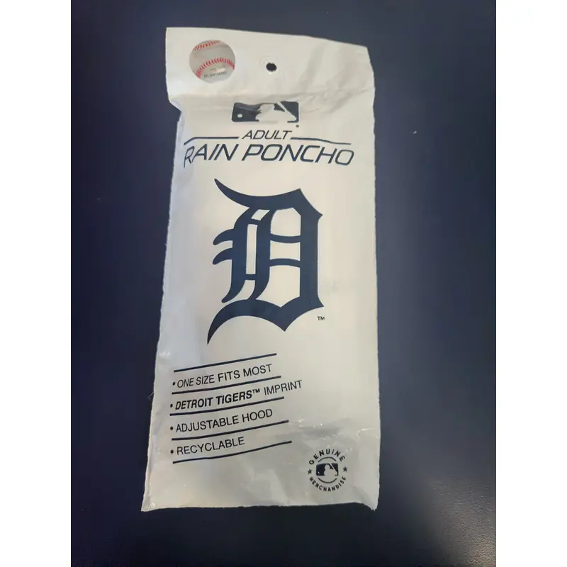 Detroit Tigers Rain Poncho